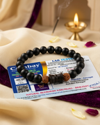 Original 8 MM Karungali Unisex Bracelet (24 Beads + 3) – Lab Certified - AE