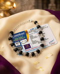 Original 8 MM German Silver Cap Karungali Unisex Bracelet (13 Beads) – Lab Certified - AE