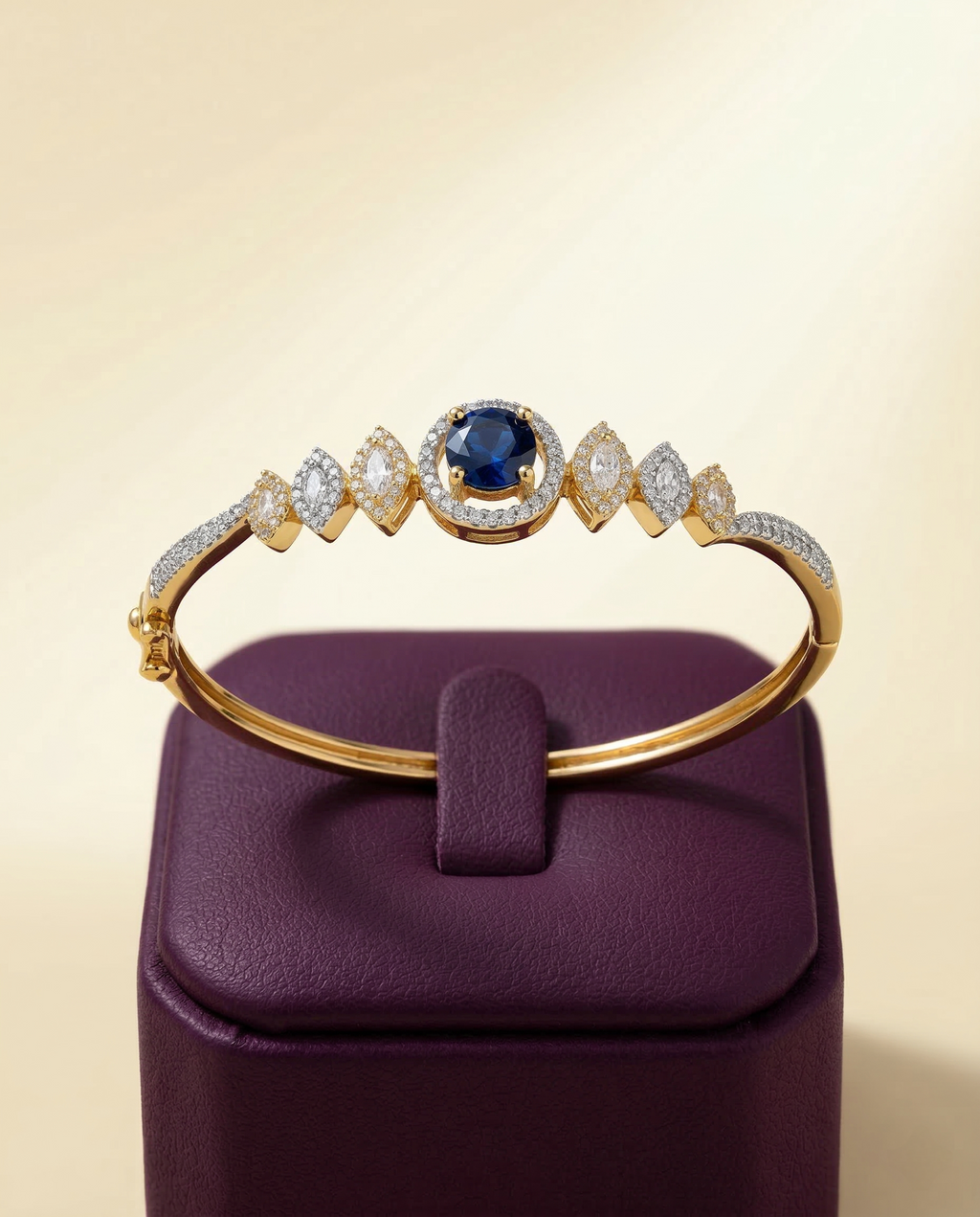 American Diamond Openable Kada – Elegant 2 Tone Party Bangle