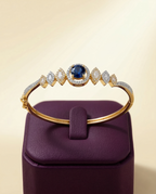 American Diamond Openable Kada – Elegant 2 Tone Party Bangle