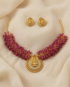 Traditional Lakshmi Hasli Jewellery Set - ae