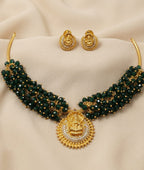 Traditional Lakshmi Hasli Jewellery Set - ae