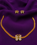 Trendy Butterfly Choker Set - ae