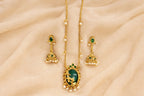 Pearl Drop Pendant Necklace Set -ae