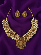 Traditional Lakshmi Hasli Jewellery Set - ae