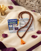 Original 8MM Karungali + Rudraksha Mala (108 Beads) – Lab Certified - AE